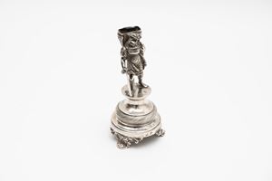 Silver toothpick holder, 19th century