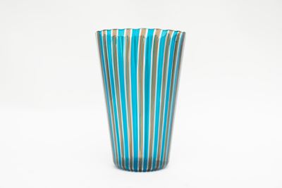 Vaso in Vetro a Canne, Venini Anni '90 del Novecento