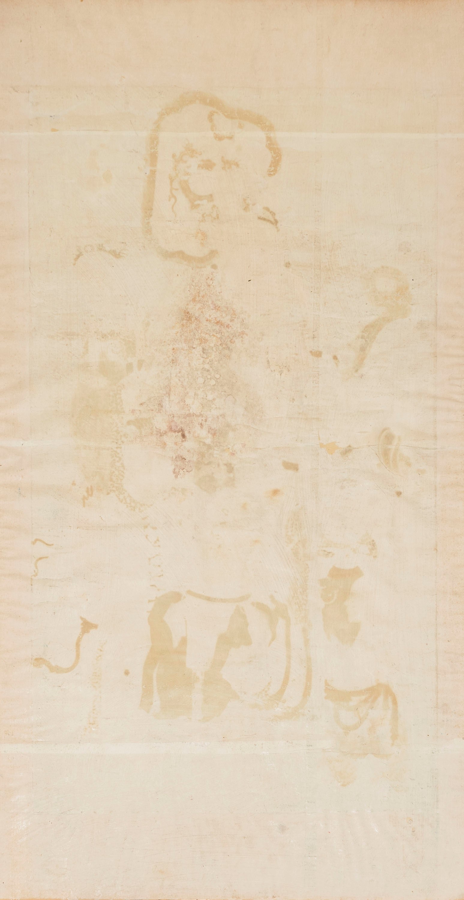 Grande Dipinto Raffigurante Dignitario con Fanciulli che Giocano, Cina, Dinastia Qing, Secolo XVI...