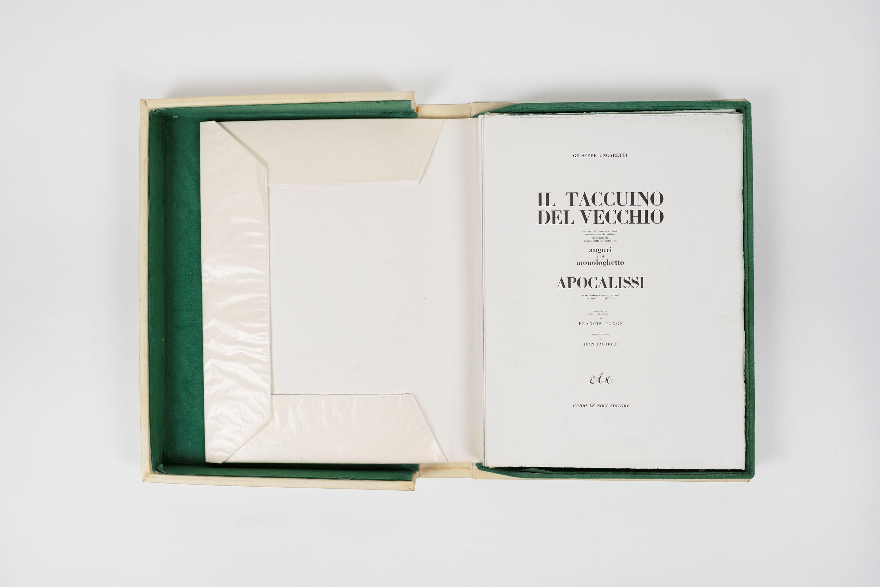 Jean Fautrier - Il taccuino del vecchio, tempera su carta
