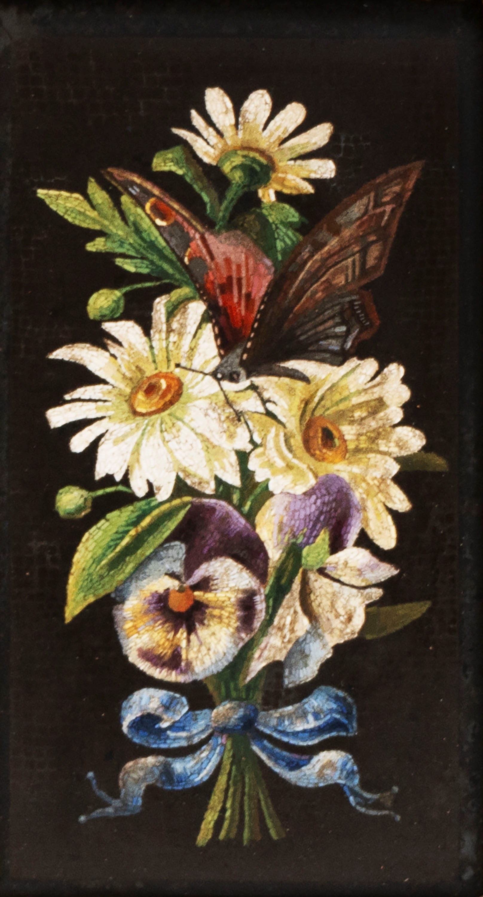 Micromosaico Raffigurante Fiori, Secolo XIX