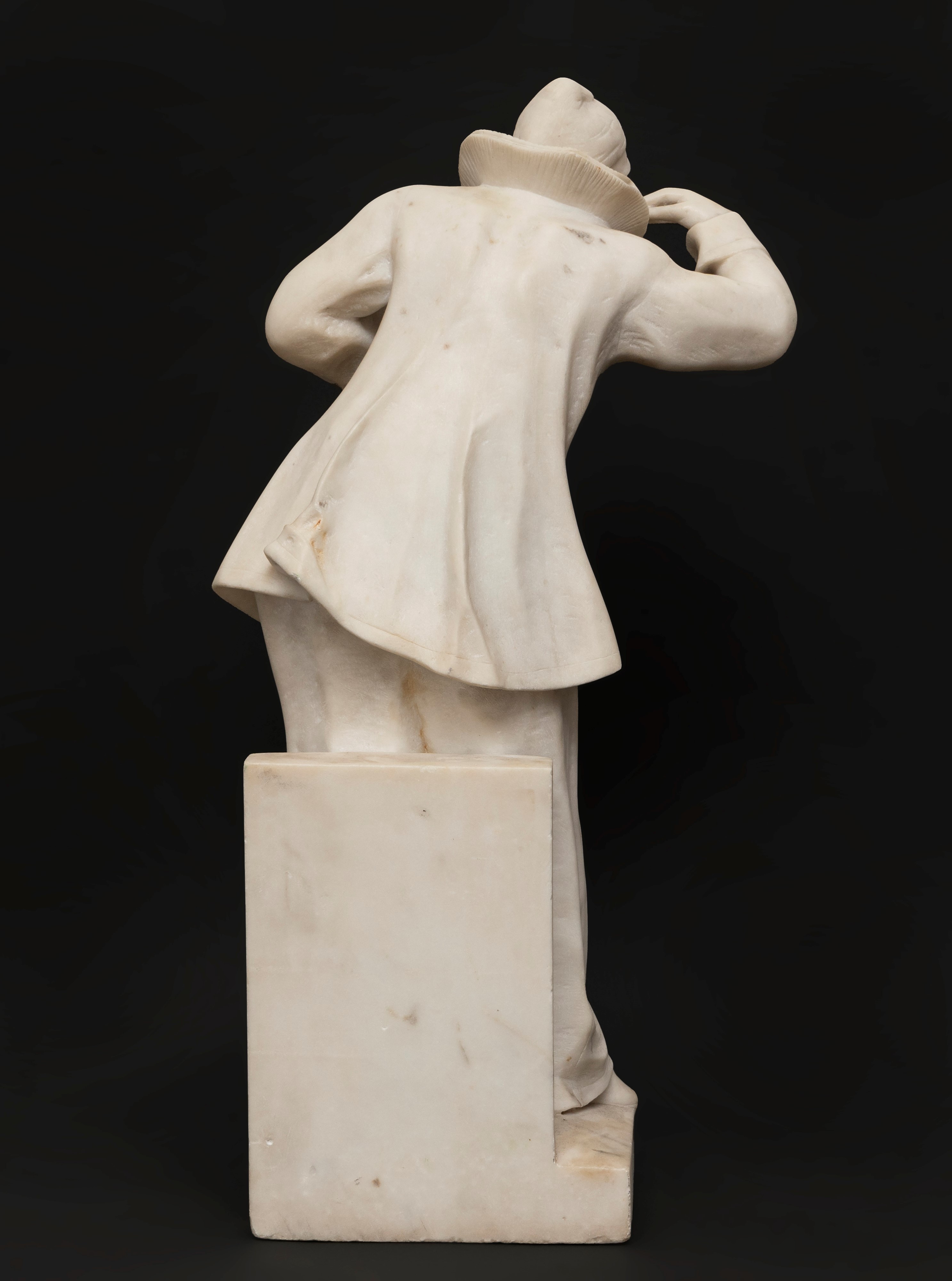 Scultura in Marmo Raffigurante Pierrot, Secolo XIX