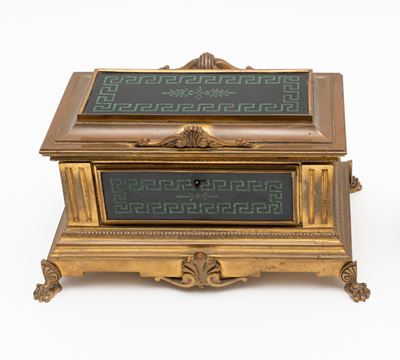 Scatola in Bronzo Dorato, Secolo XIX