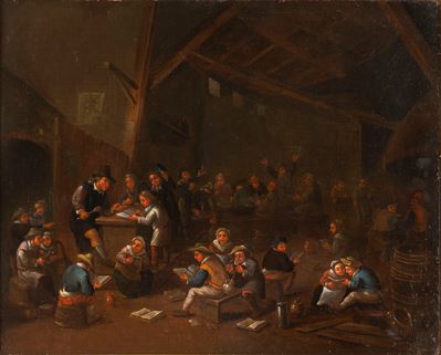 La lezione di lettura, olio su tela