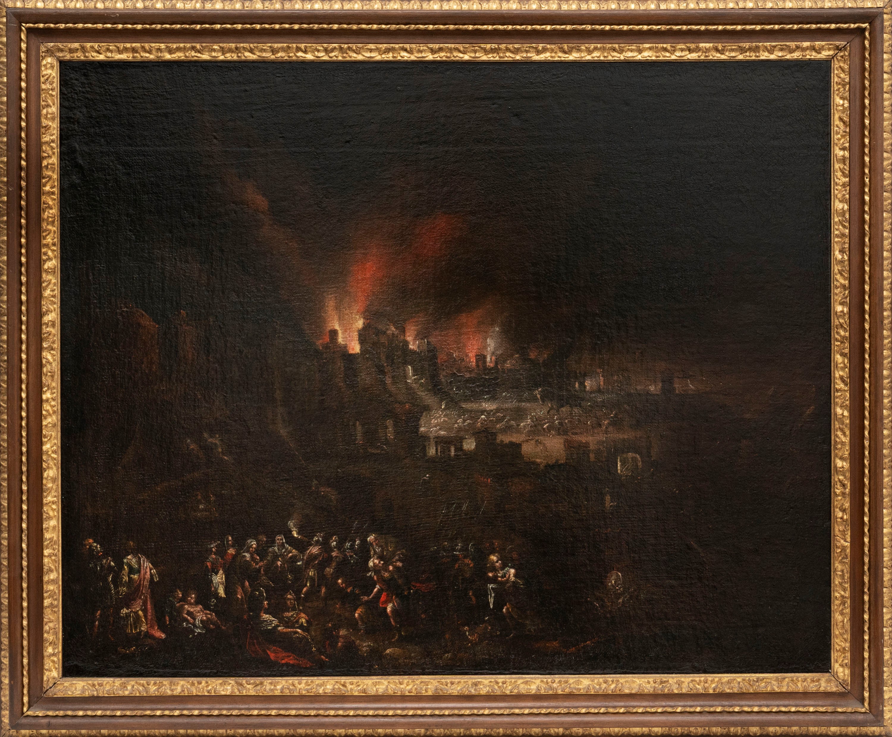 Scuola Fiamminga, Secolo XVII - Incendio di Troia