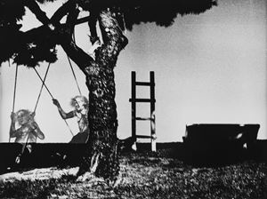 Giacomelli Mario - Untitled (self-portrait on seesaw)