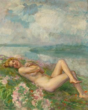 Galli Riccardo - Spring dream (Lago di Como, Female nude)
