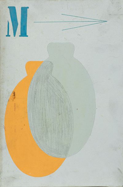 Senza titolo, tecnica mista su tela, 1967