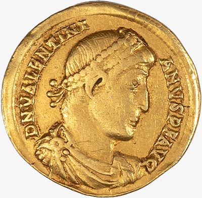 Impero Romano, Moneta di Valentiniano I (364-375 d.C.), Nicomedia, Aureo