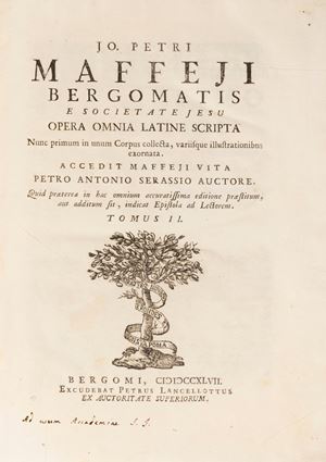 Jo. Petri Maffeji Bergomatis e Societate Jesu Opera omnia latine scripta.