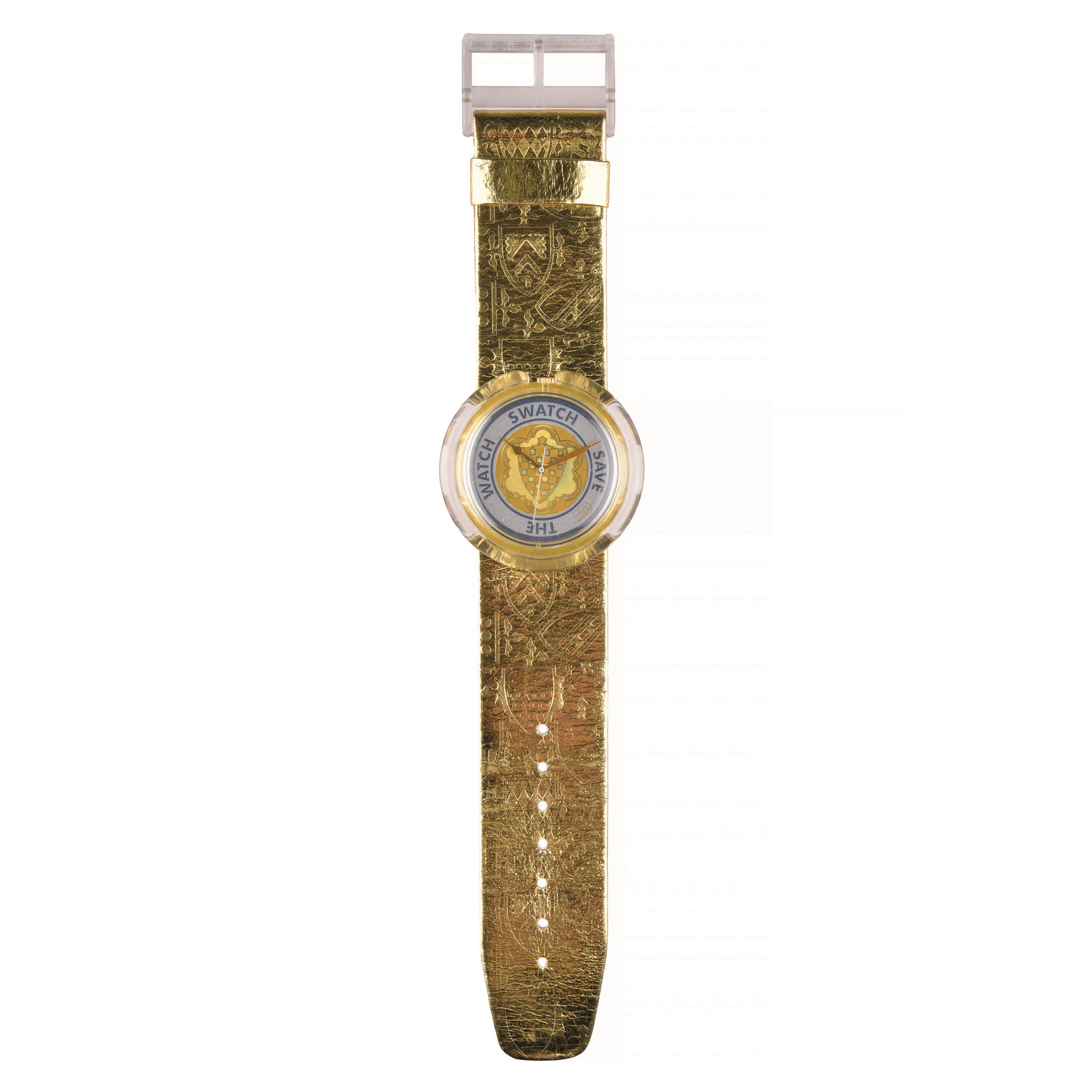 Swatch - Guinevere (PWK169), Orologio da polso al quarzo con cinturino in cuoio