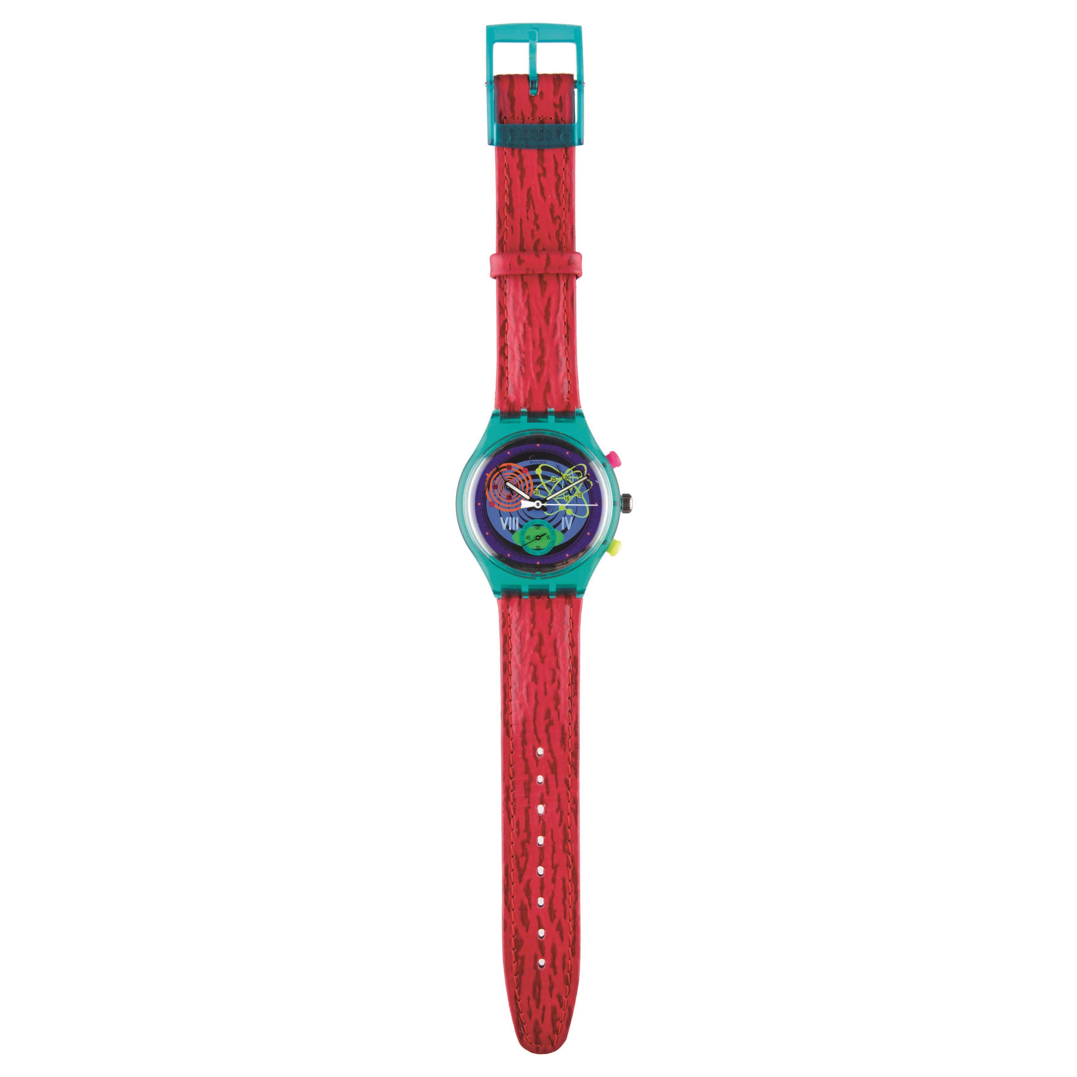 Swatch - Pinksprings (SCL103) Originals Chrono, 1994, meccanismo al quarzo