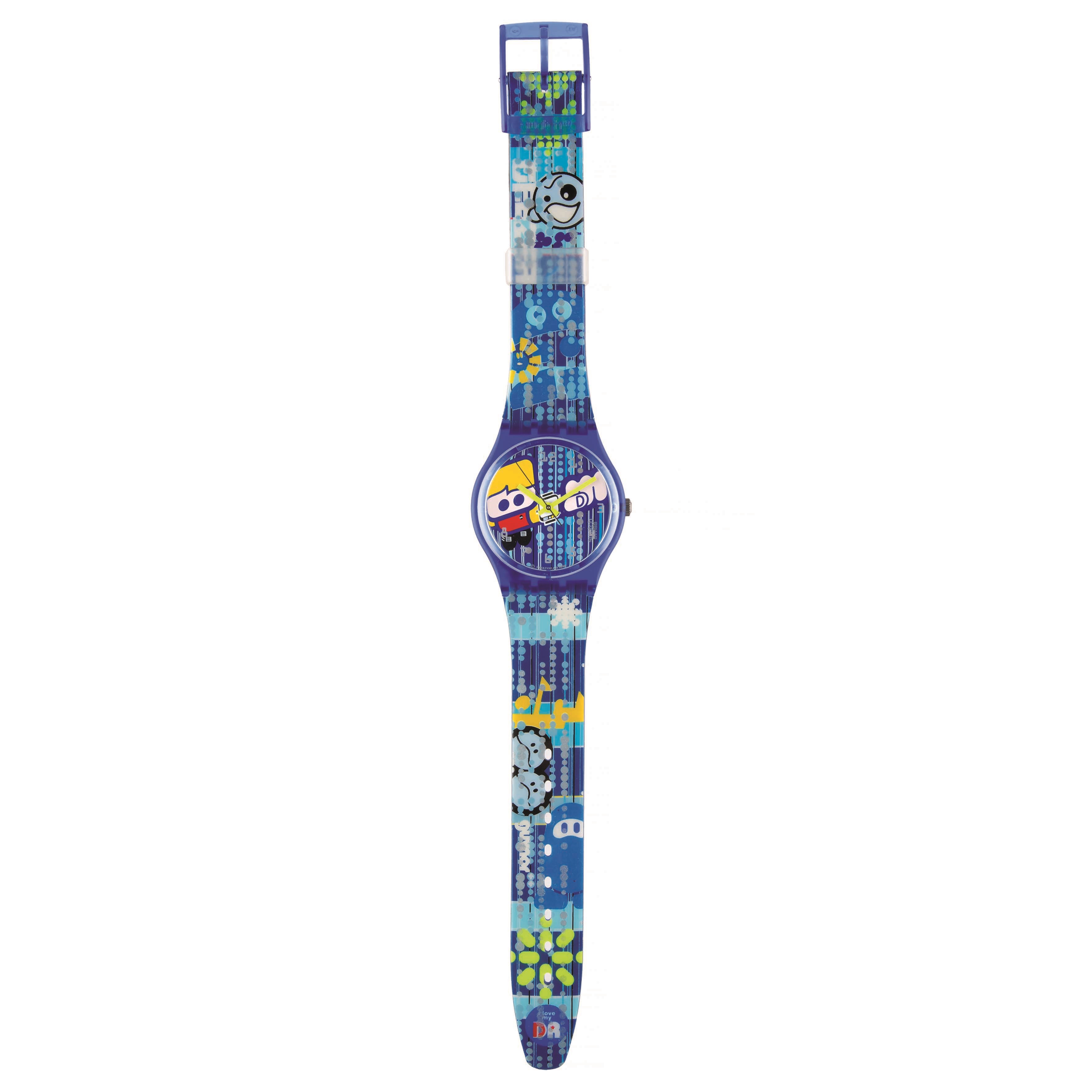 Swatch - London Club (GS106) Originals Gent, orologio da polso al quarzo con cinturino in plastic...