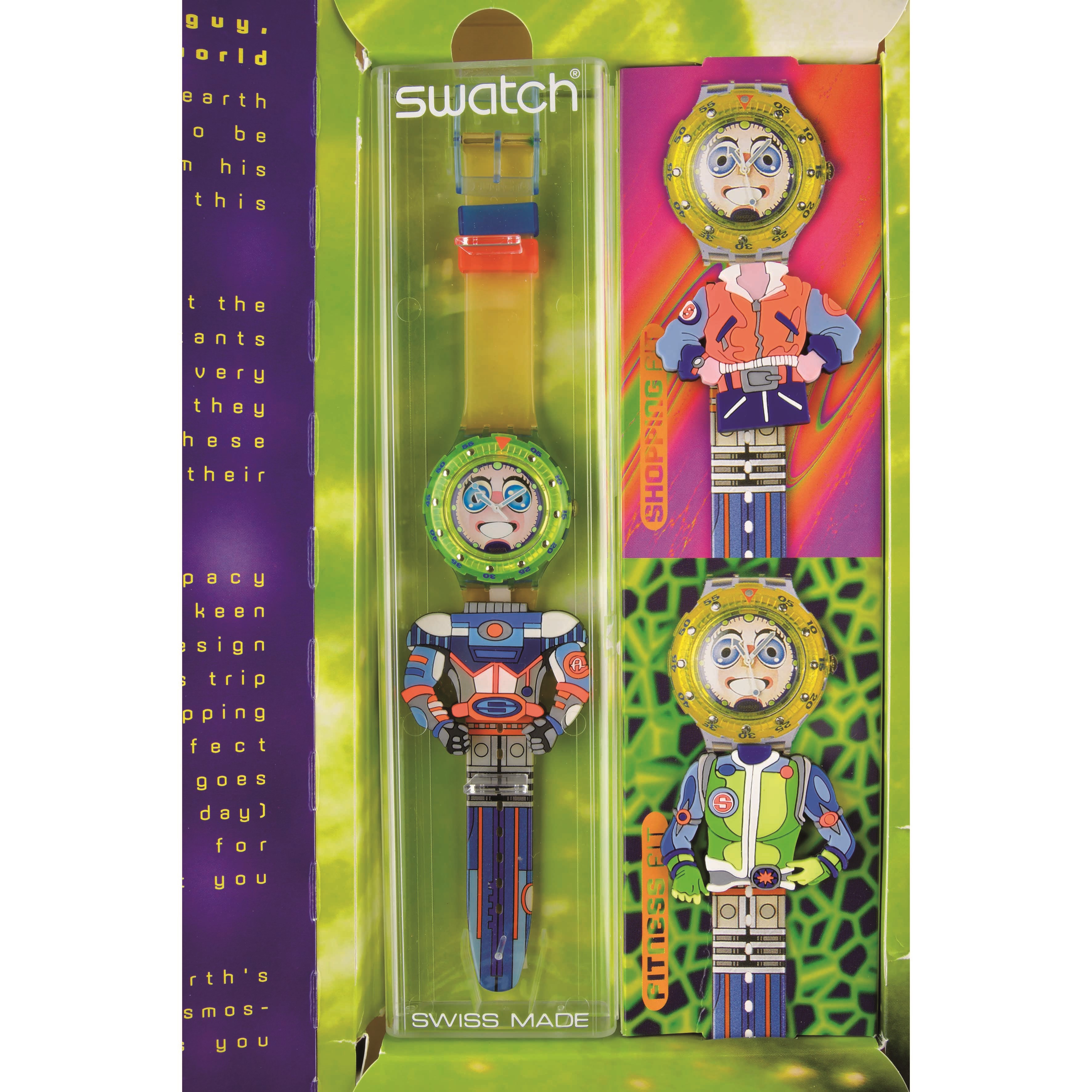 Swatch - Stripp (SDN120), Orologio da polso Originals Scuba con meccanismo al quarzo, 1996