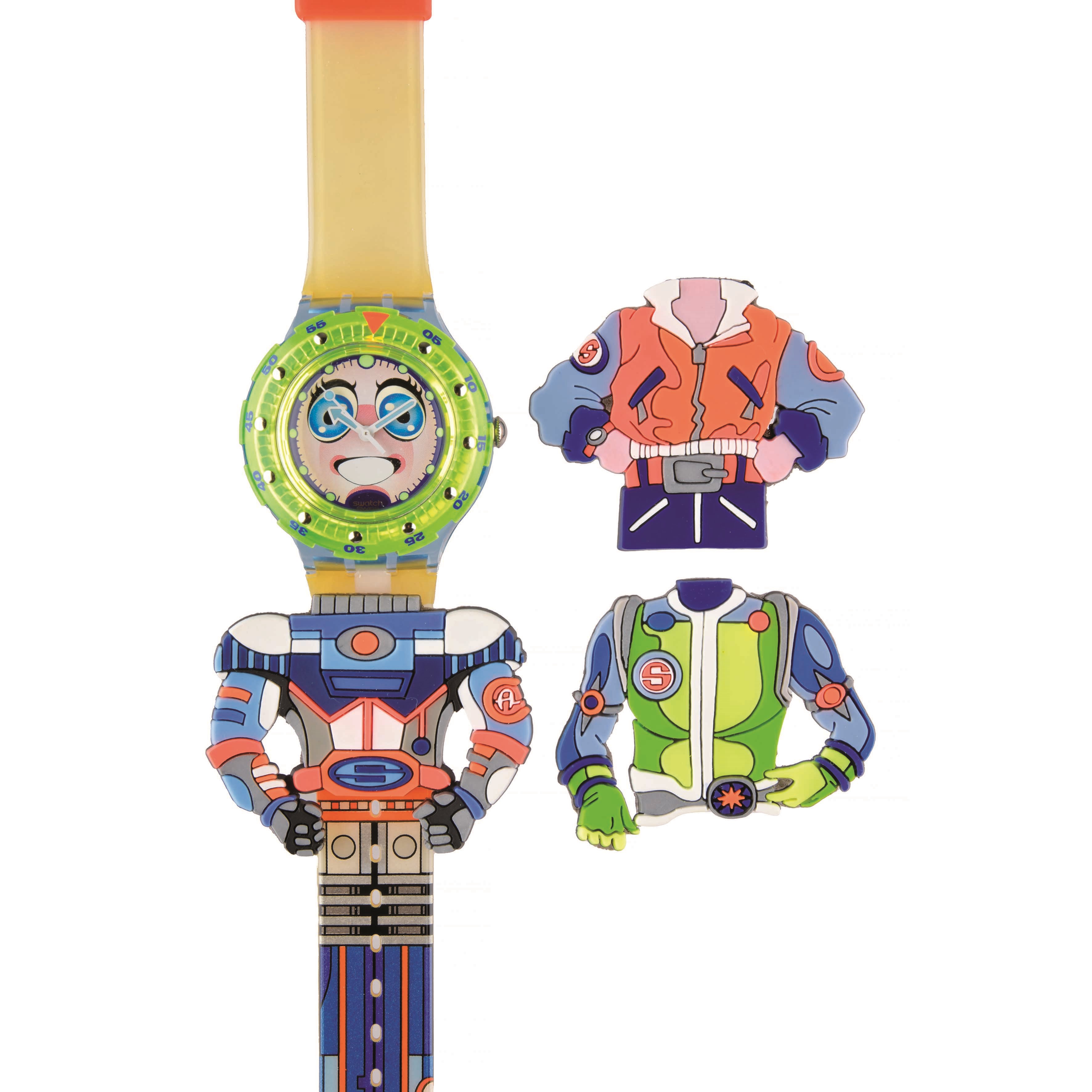 Swatch - Stripp (SDN120), Orologio da polso Originals Scuba con meccanismo al quarzo, 1996