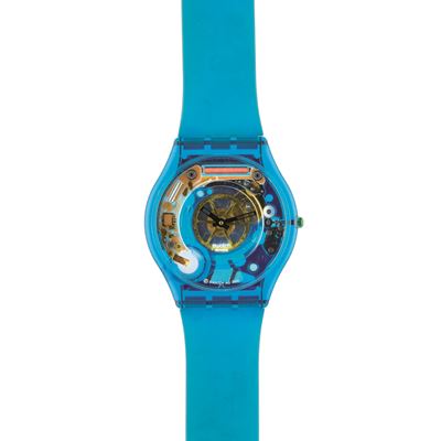Blue Jelly Skin (SFN105) Skin Classic, Orologio da polso al quarzo del 2000