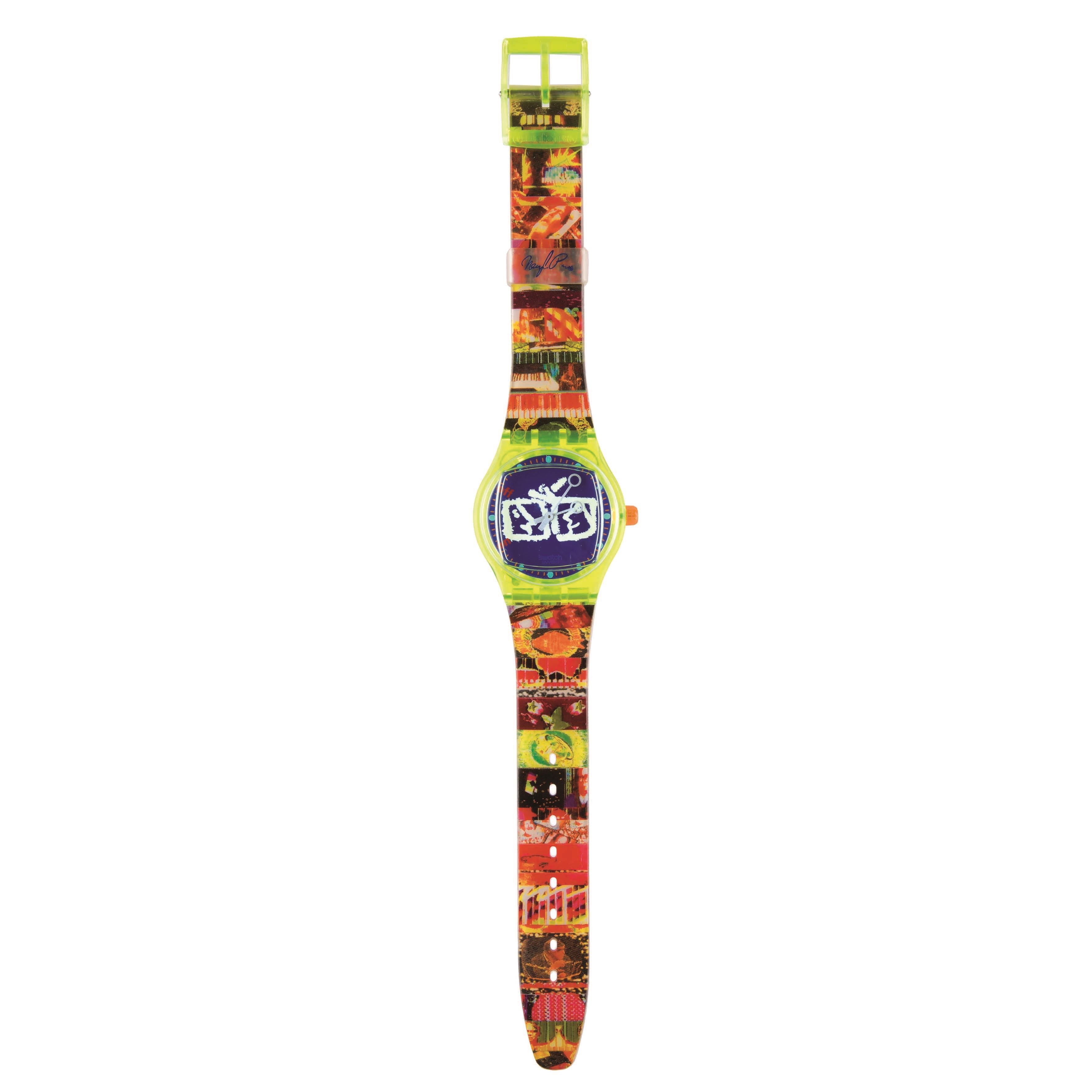 Swatch - Nam June Paik, Zapping (SLZ104) Originals Gent MusiCall, orologio da polso, 1995