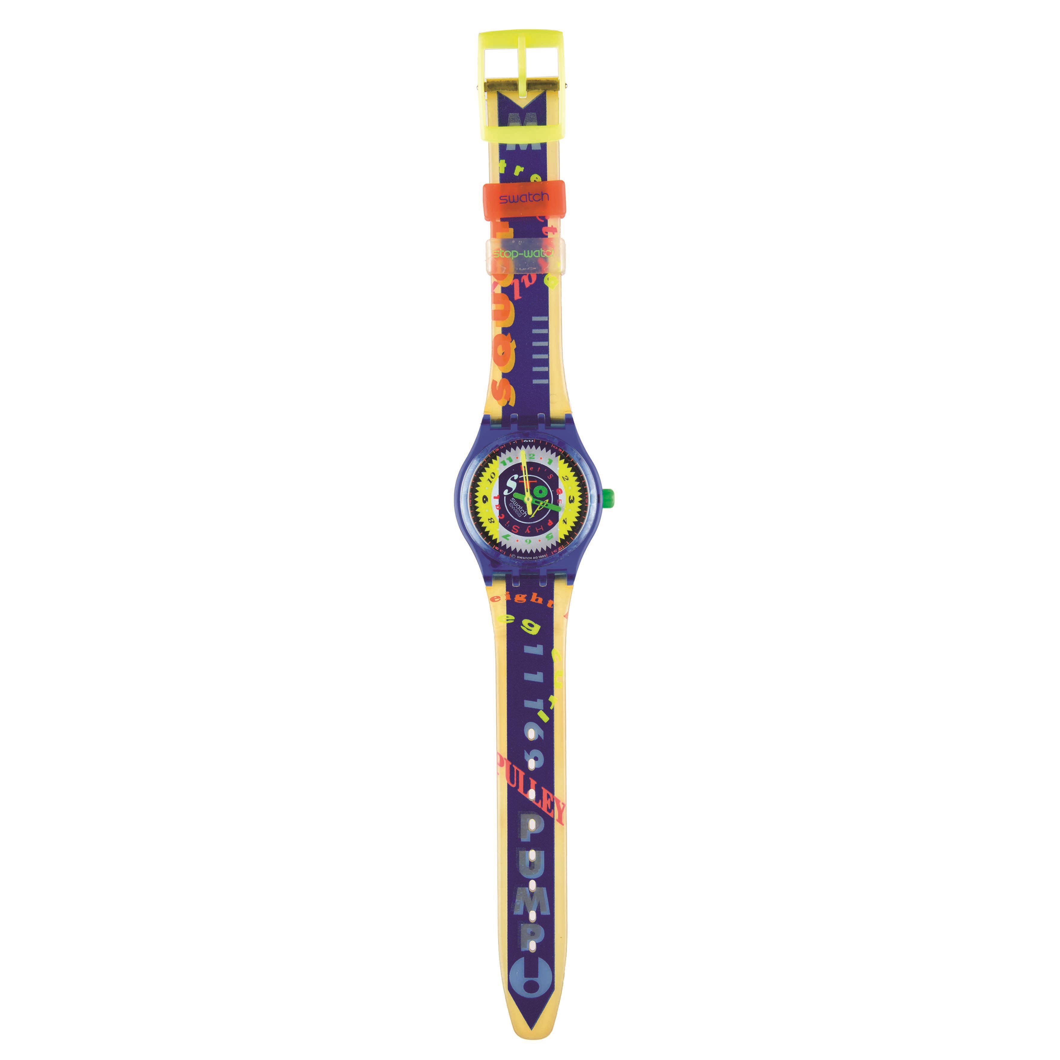 Swatch - Time Cup (SSN101) Originals Gent Stop Watch, meccanismo al quarzo con cronometro
