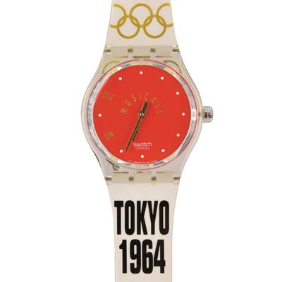 Orologio Swatch, Tokyo 1964 (SLZ100) Originals Gent MusiCall, meccanismo al quarzo