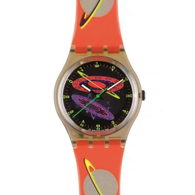 Silver Planet (GM112), orologio da polso al quarzo con cinturino in plastica