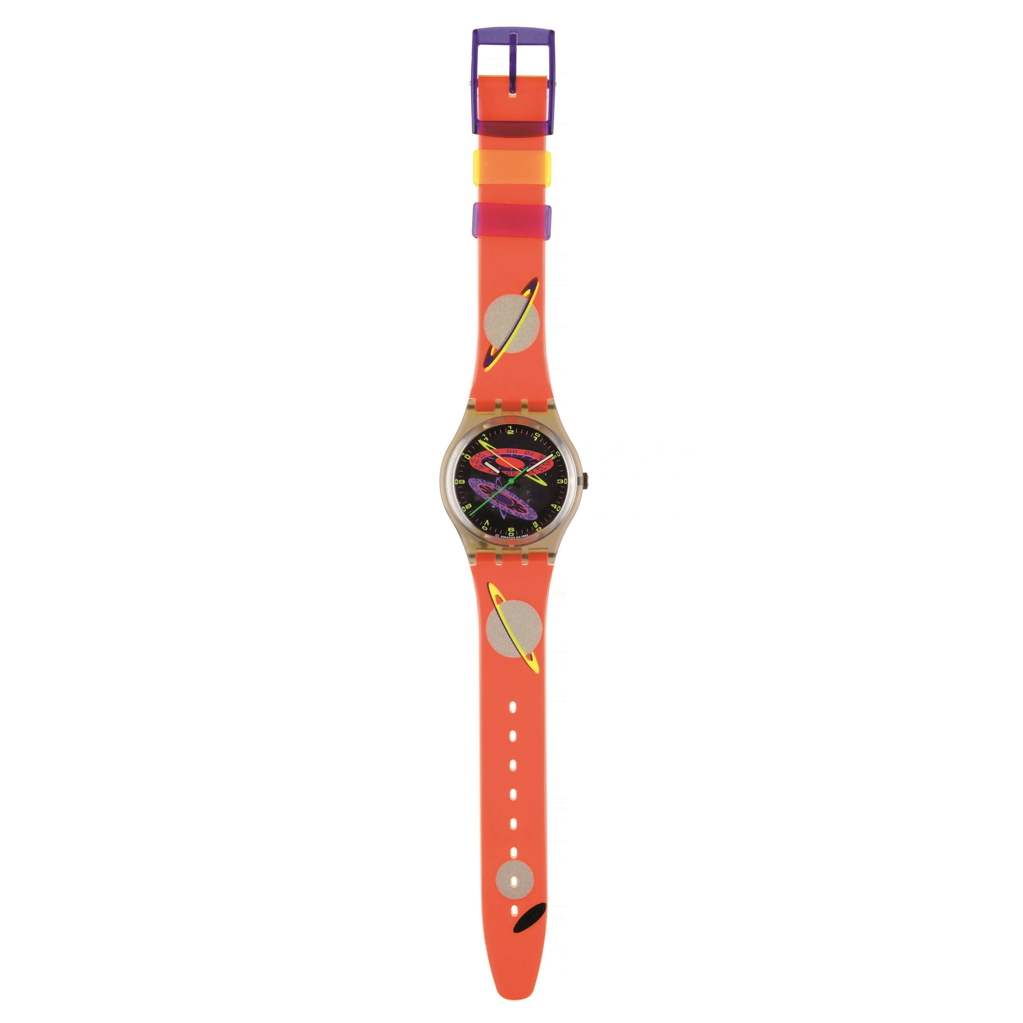 Swatch - Silver Planet (GM112), orologio da polso al quarzo con cinturino in plastica