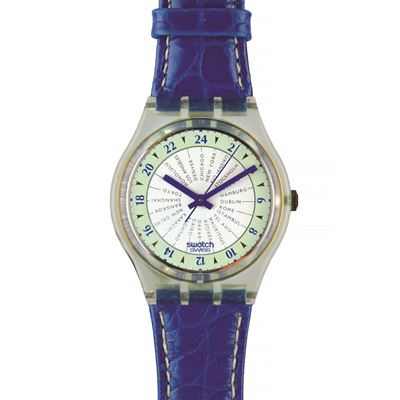 Orologio Swatch, Index (GG125) Originals Gent, quarzo con cinturino in cuoio