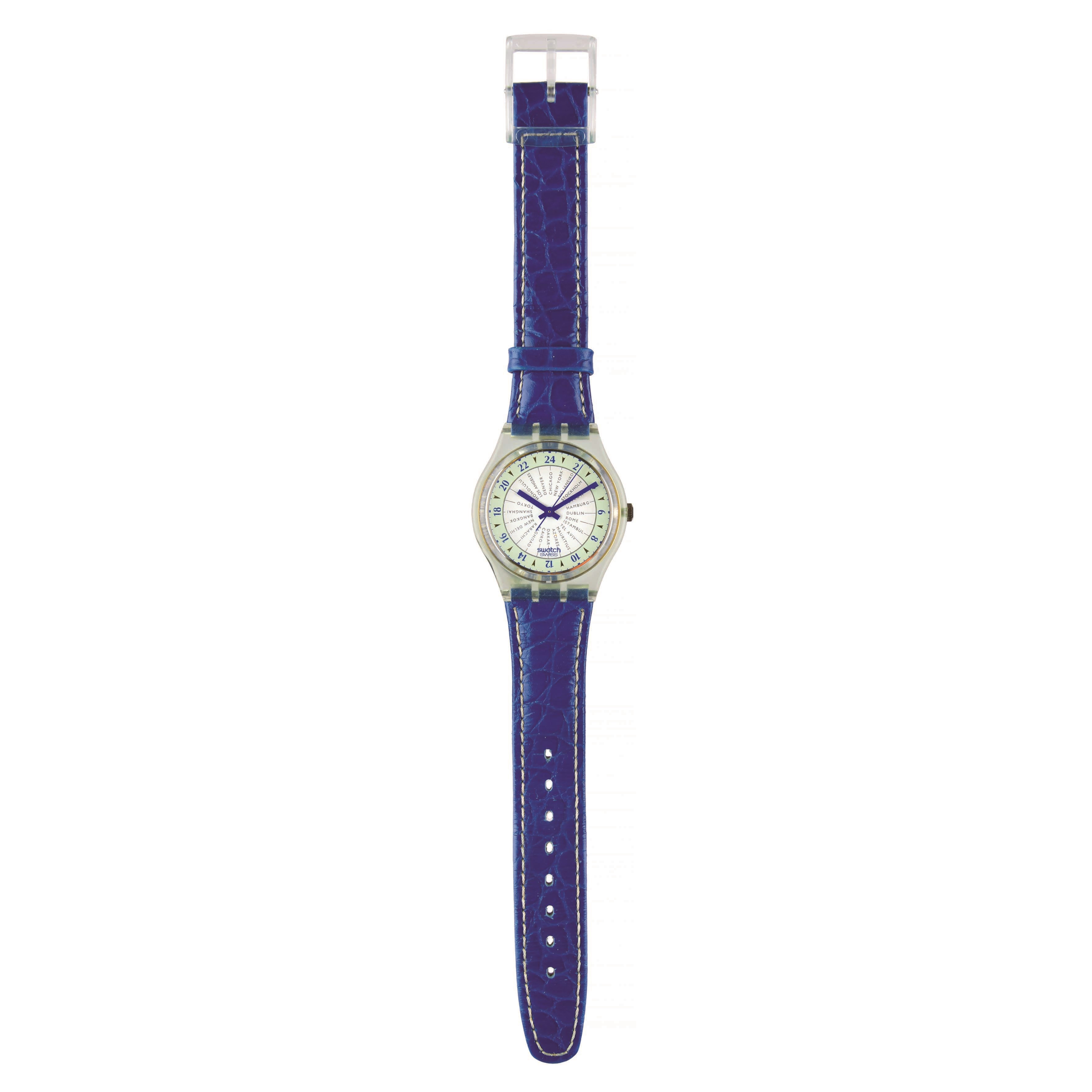 Orologio Swatch, Index (GG125) Originals Gent, quarzo con cinturino in cuoio