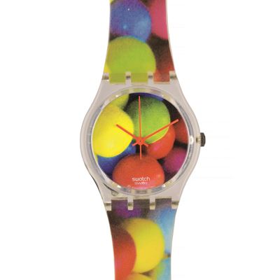 Bubblegum (GK283), Orologio Swatch da collezione con meccanismo al quarzo, 1998