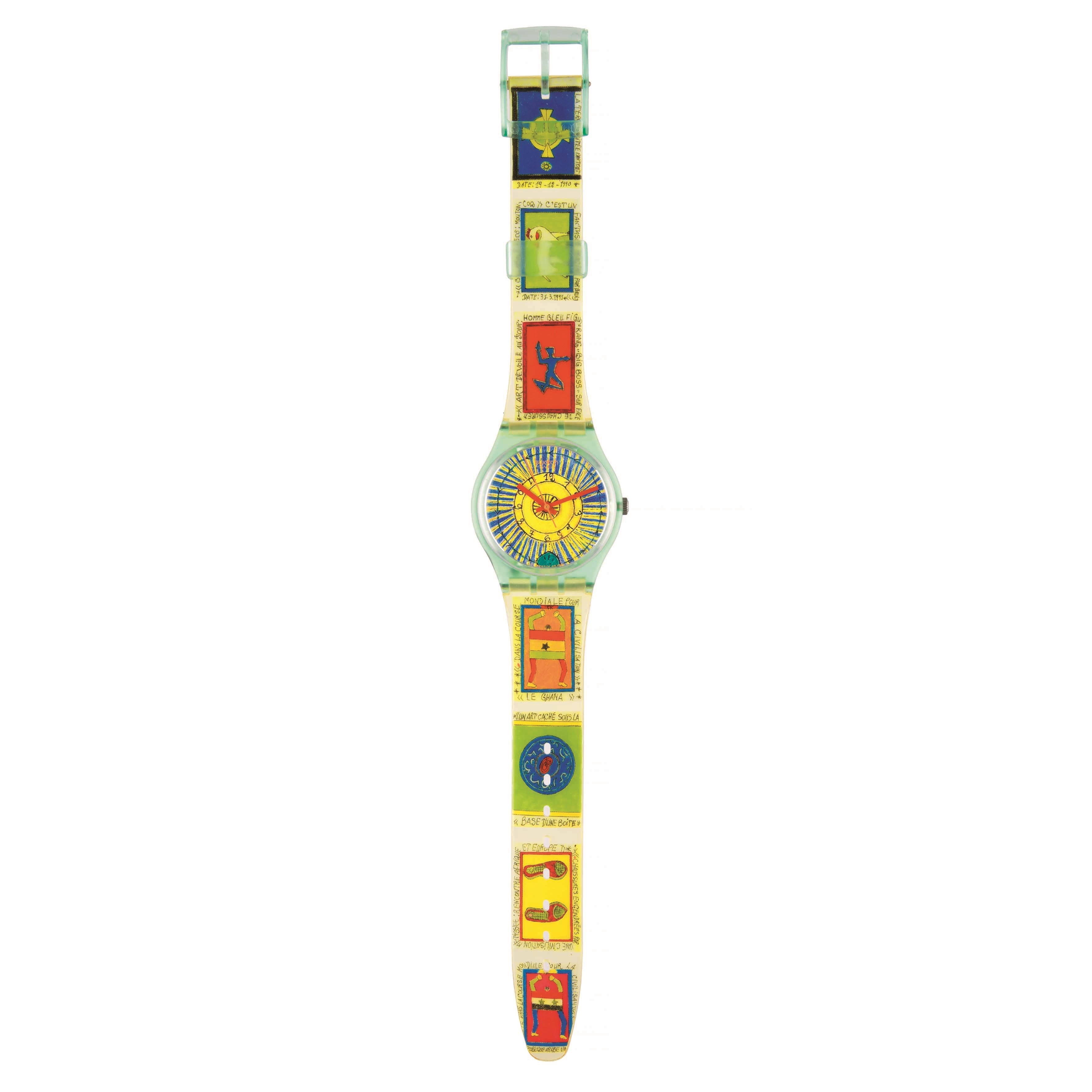 Cheick Nadro, Orologio Swatch Originals Gent - Meccanismo al quarzo, Cinturino in plastica