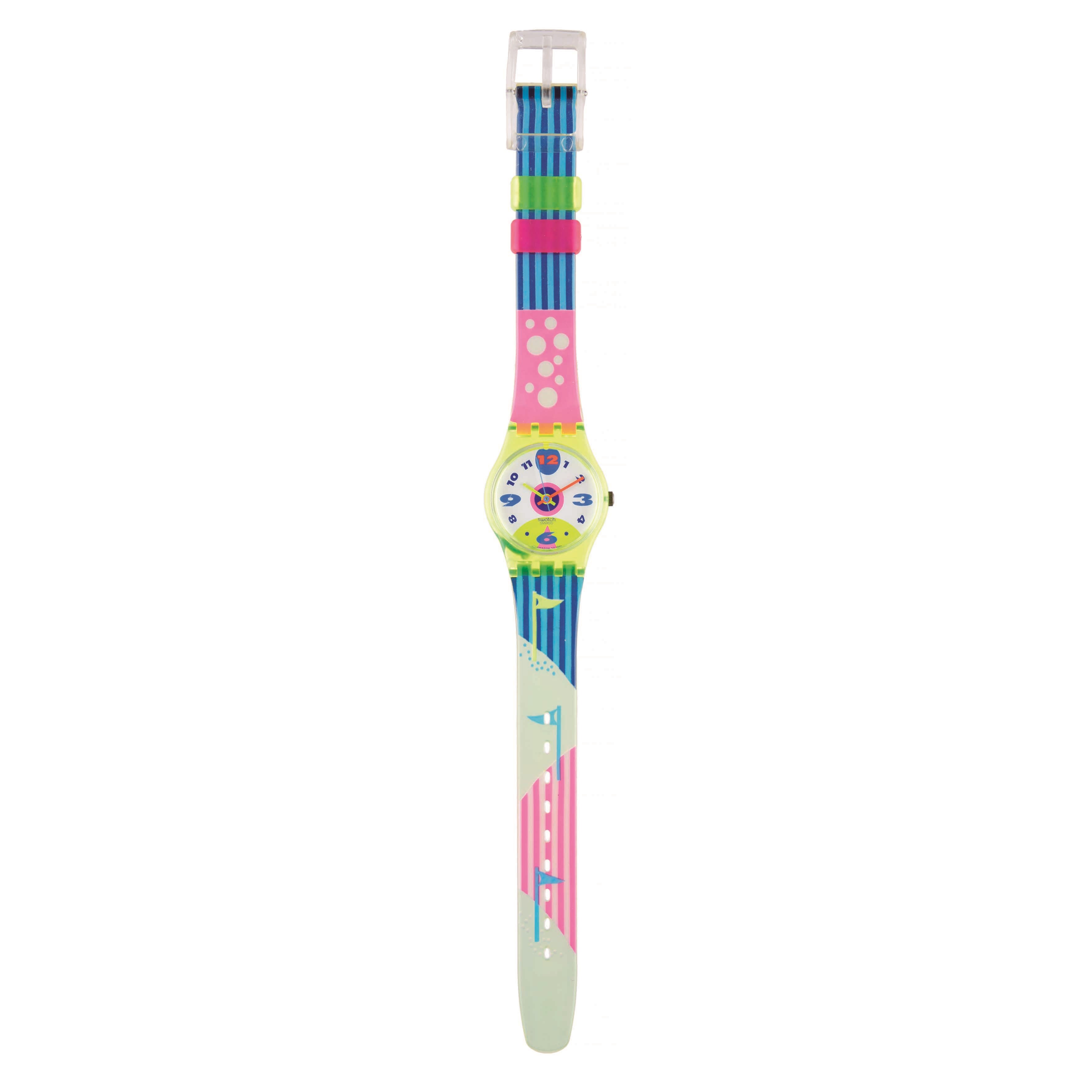 Orologio Swatch, Polar Ice (LJ104) Originals Lady, 1992, meccanismo al quarzo