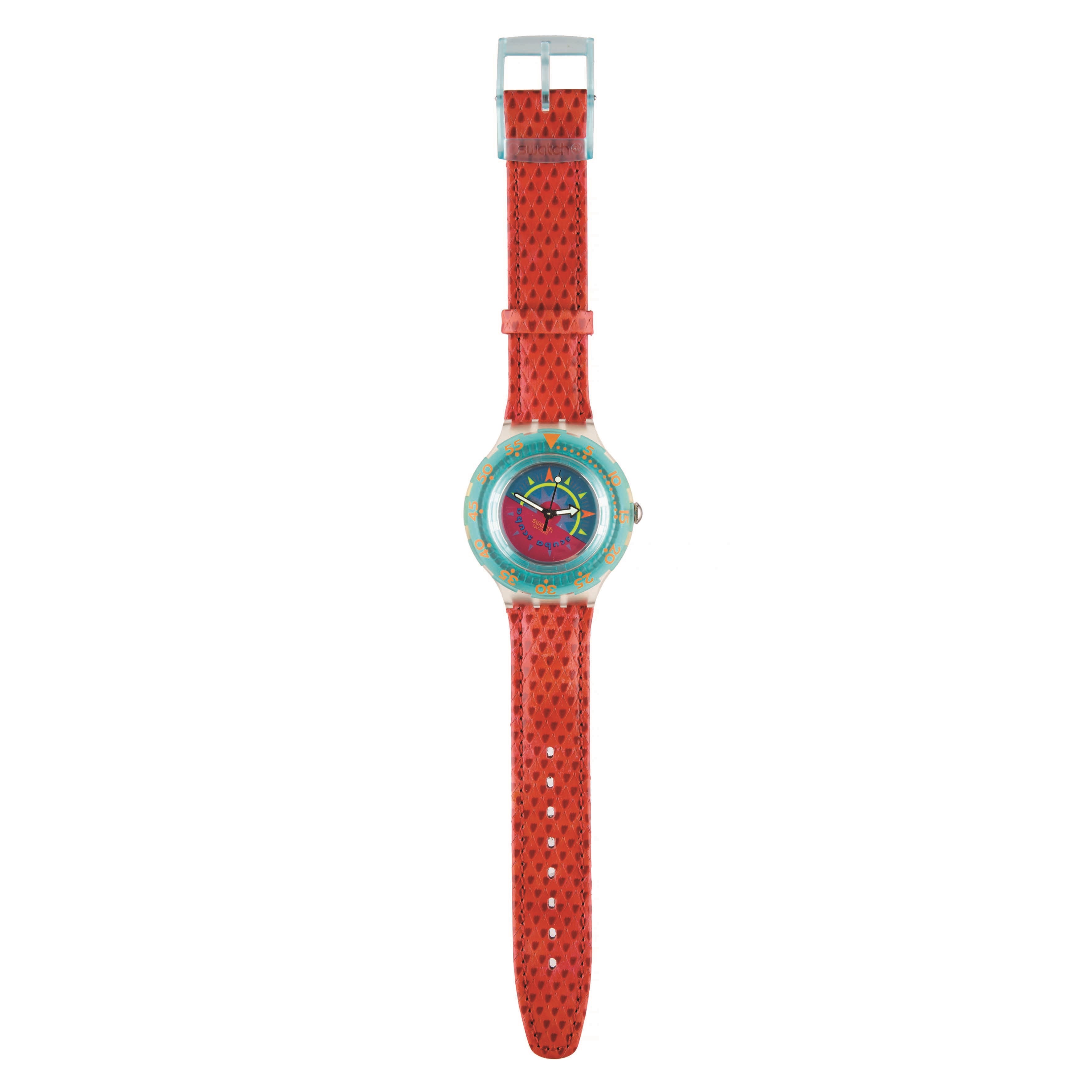 Swatch - Tipping Compass (SDK111) Originals Scuba, orologio al quarzo con cinturino in pelle