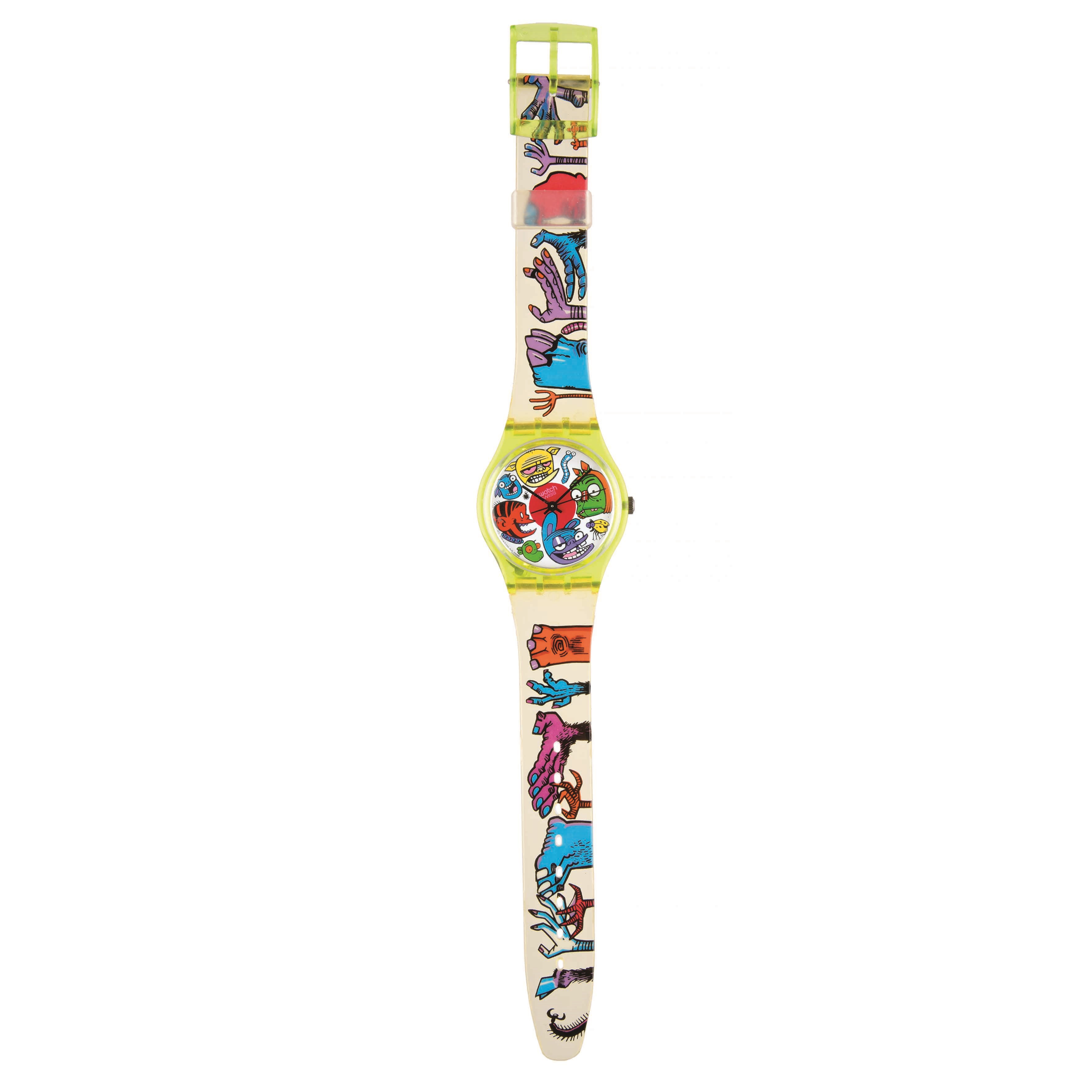 Swatch - Jamie Hewlett, Centipede (GG143) Originals Gent, orologio al quarzo con cinturino in pla...