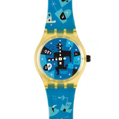 Orologio da polso Swatch, Running Time (SLK107) Originals Gent MusiCall, 1996