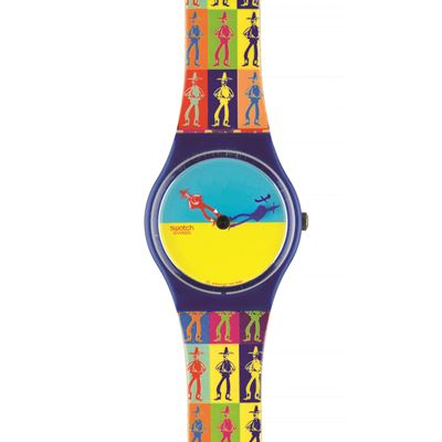 Orologio Swatch, Lucky Shadow (GS105), meccanismo al quarzo, cinturino in plastica