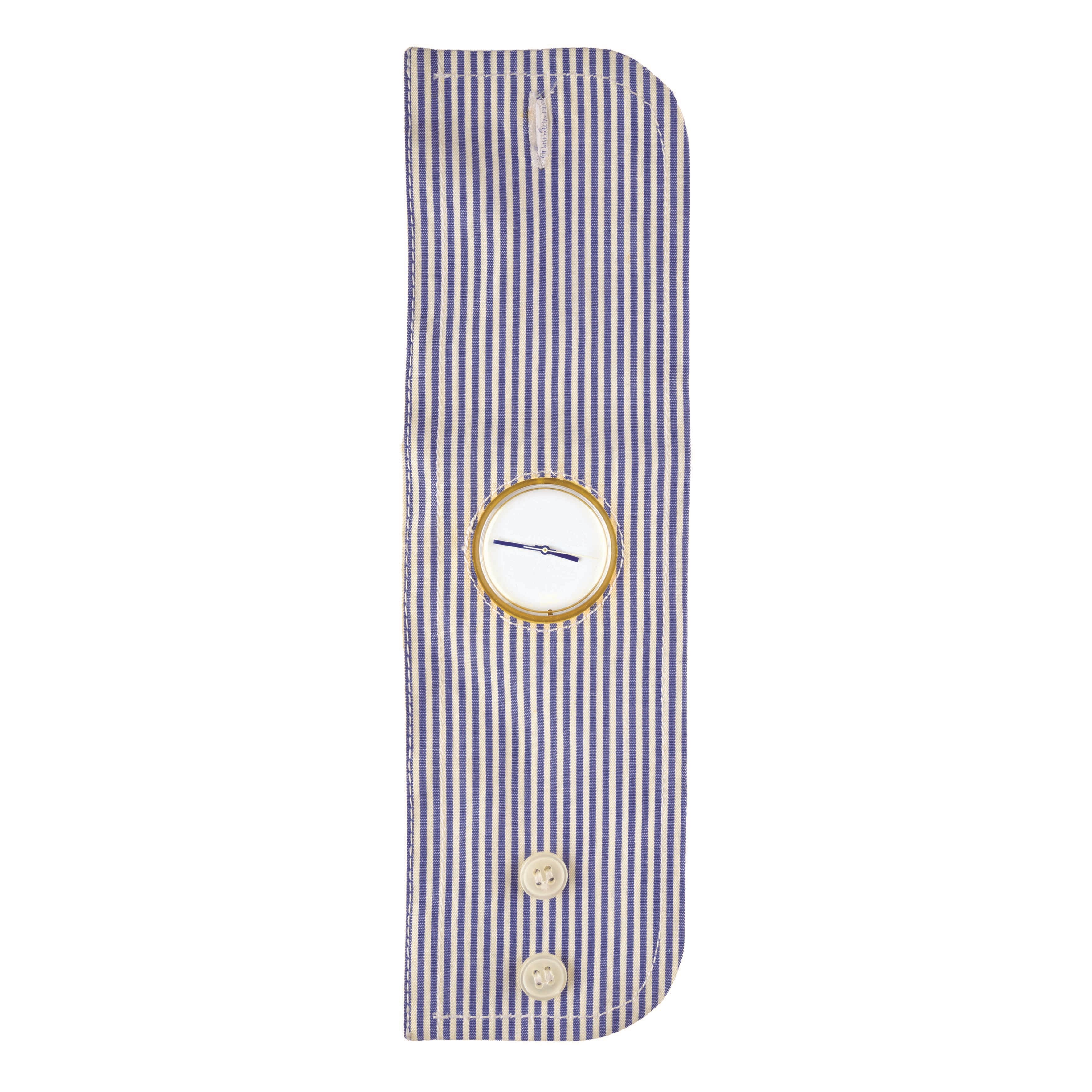 Orologio Swatch, Cuff (PMK117) Originals POP, meccanismo al quarzo, cinturino in stoffa, 1997