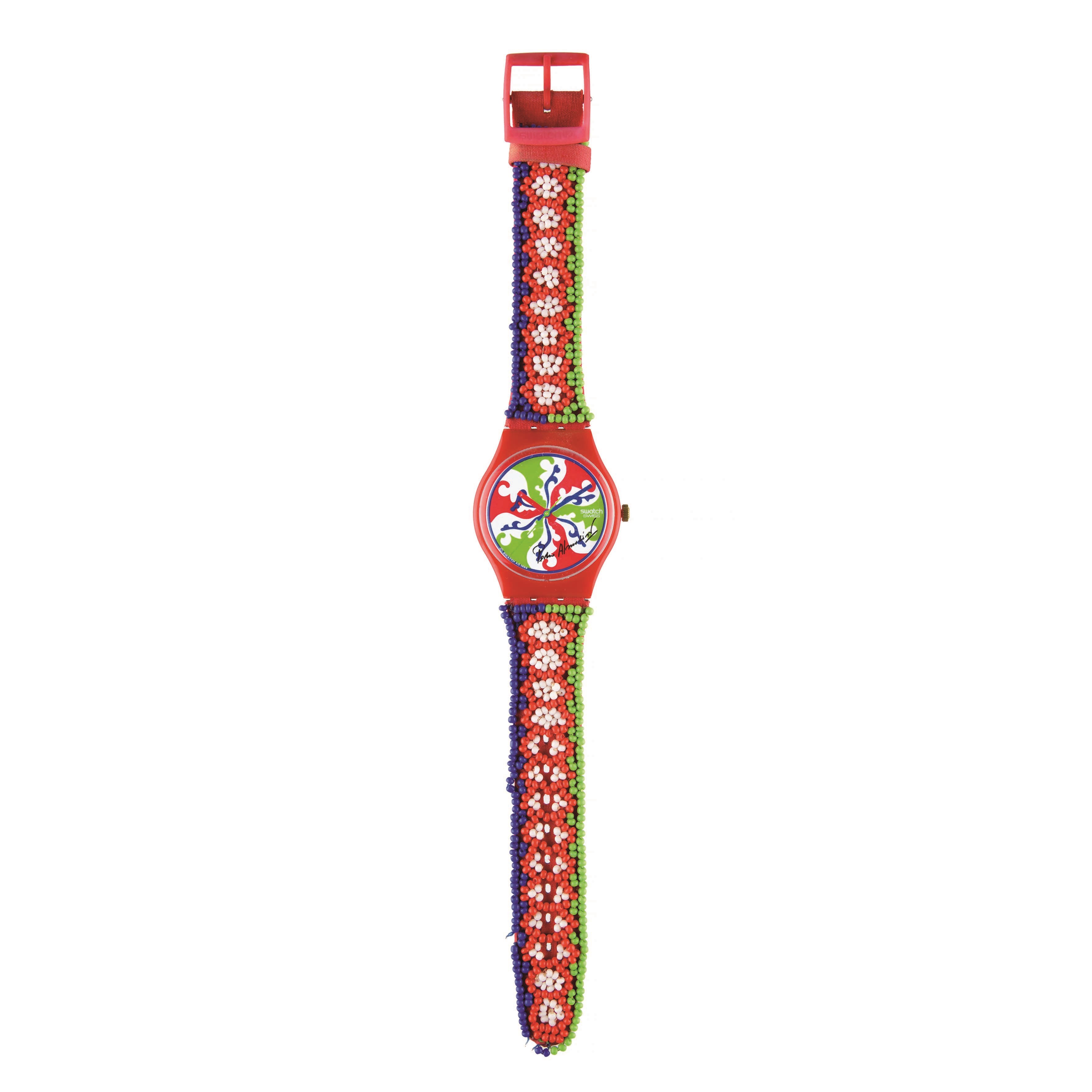 Pedro Almodòvar, Orologio Swatch Despiste (GZ142) Originals Gent, 1995, meccanismo al quarzo, cin...