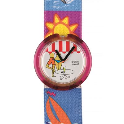 Beach Cafe (PWK195), Orologio da polso in stoffa, meccanismo al quarzo
