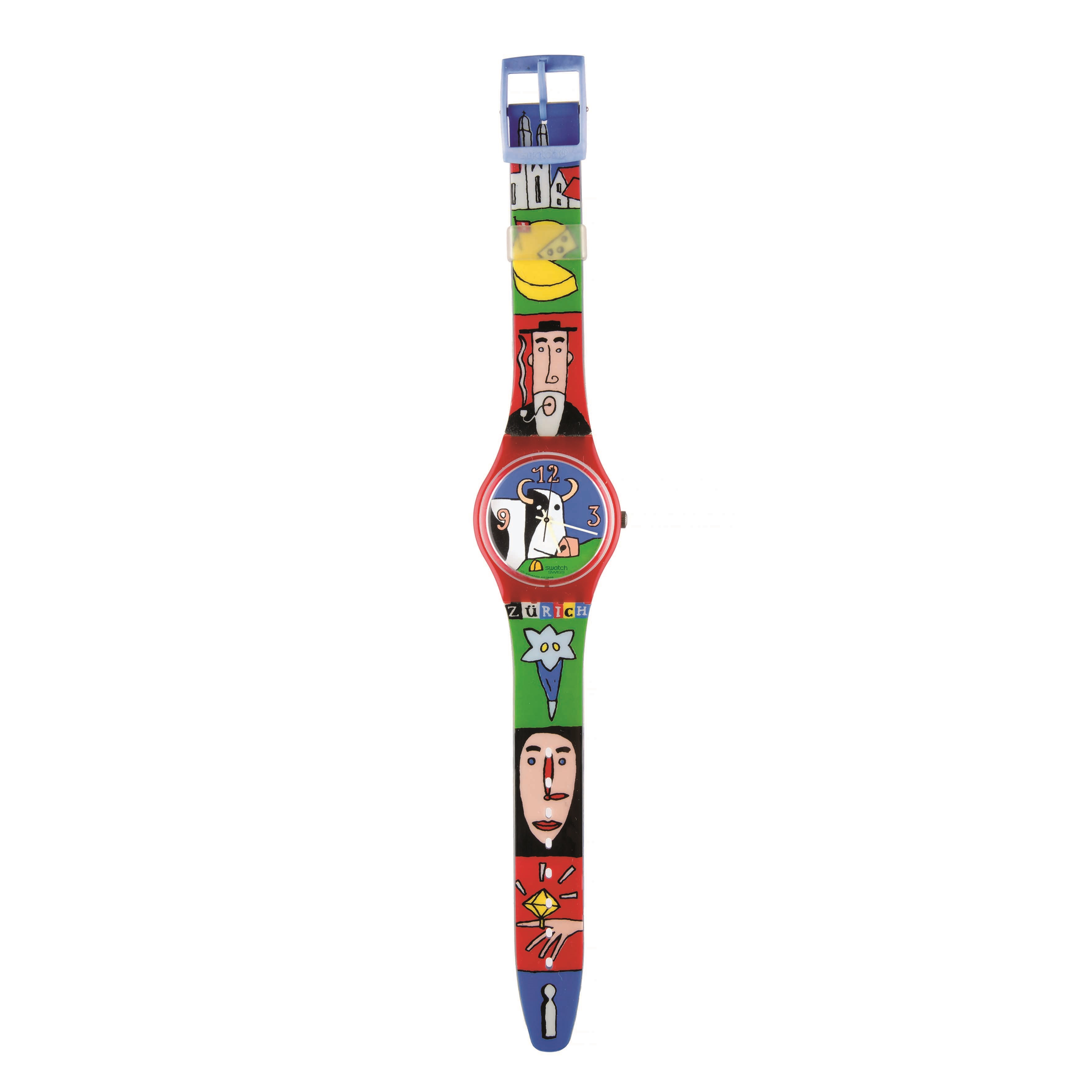 Swatch - Gent, Champs De Zuri, orologio da polso al quarzo, 1997