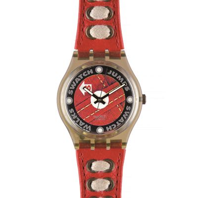 Orologio Swatch, Athletics (GM131) Originals Gent, meccanismo al quarzo, cinturino in cuoio, 1995