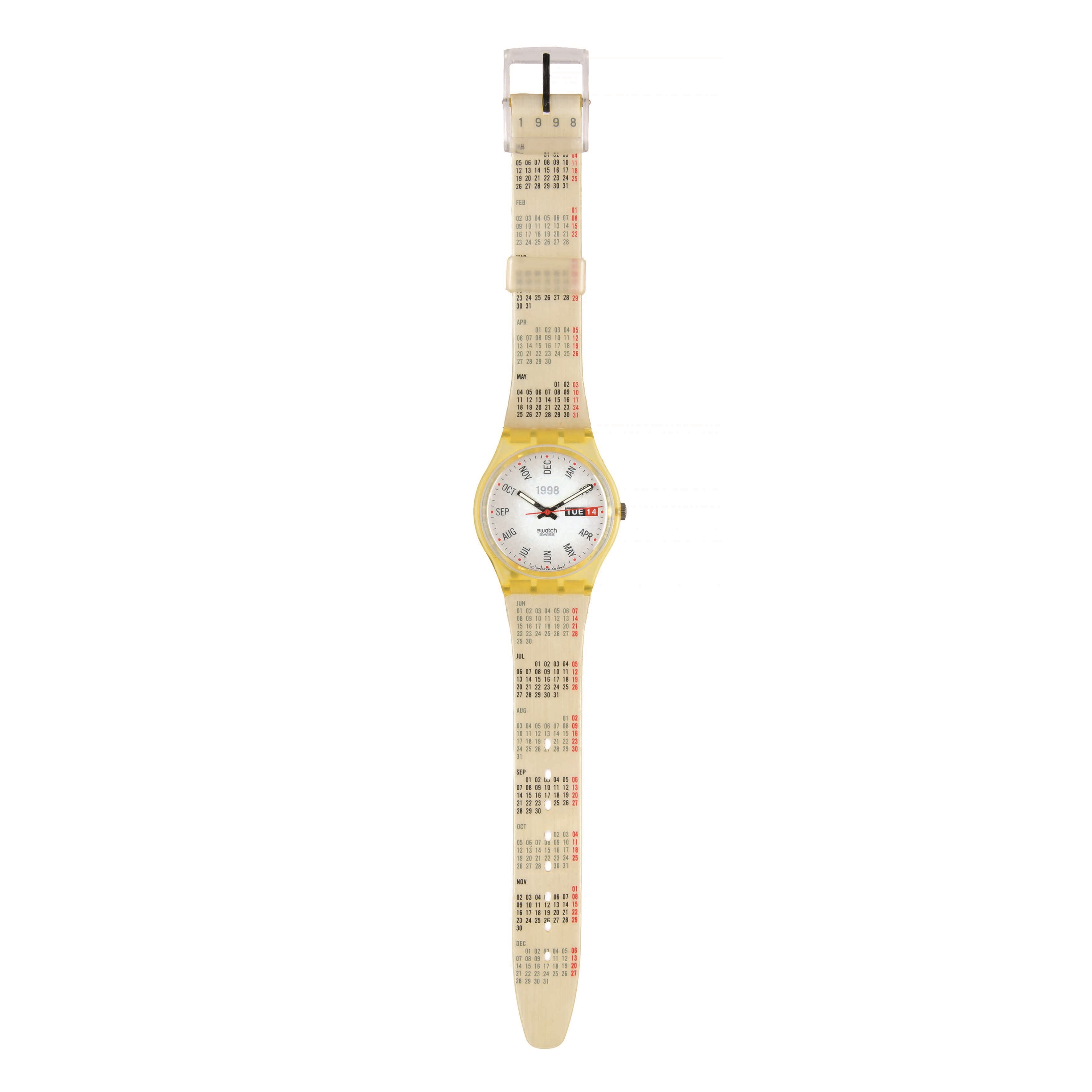 Orologio Swatch, Calendarium (GK726), meccanismo al quarzo, 1998
