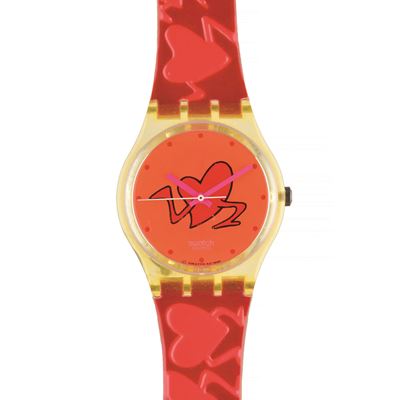 Orologio Swatch, Pounding Heart (GK237), meccanismo al quarzo, 1997