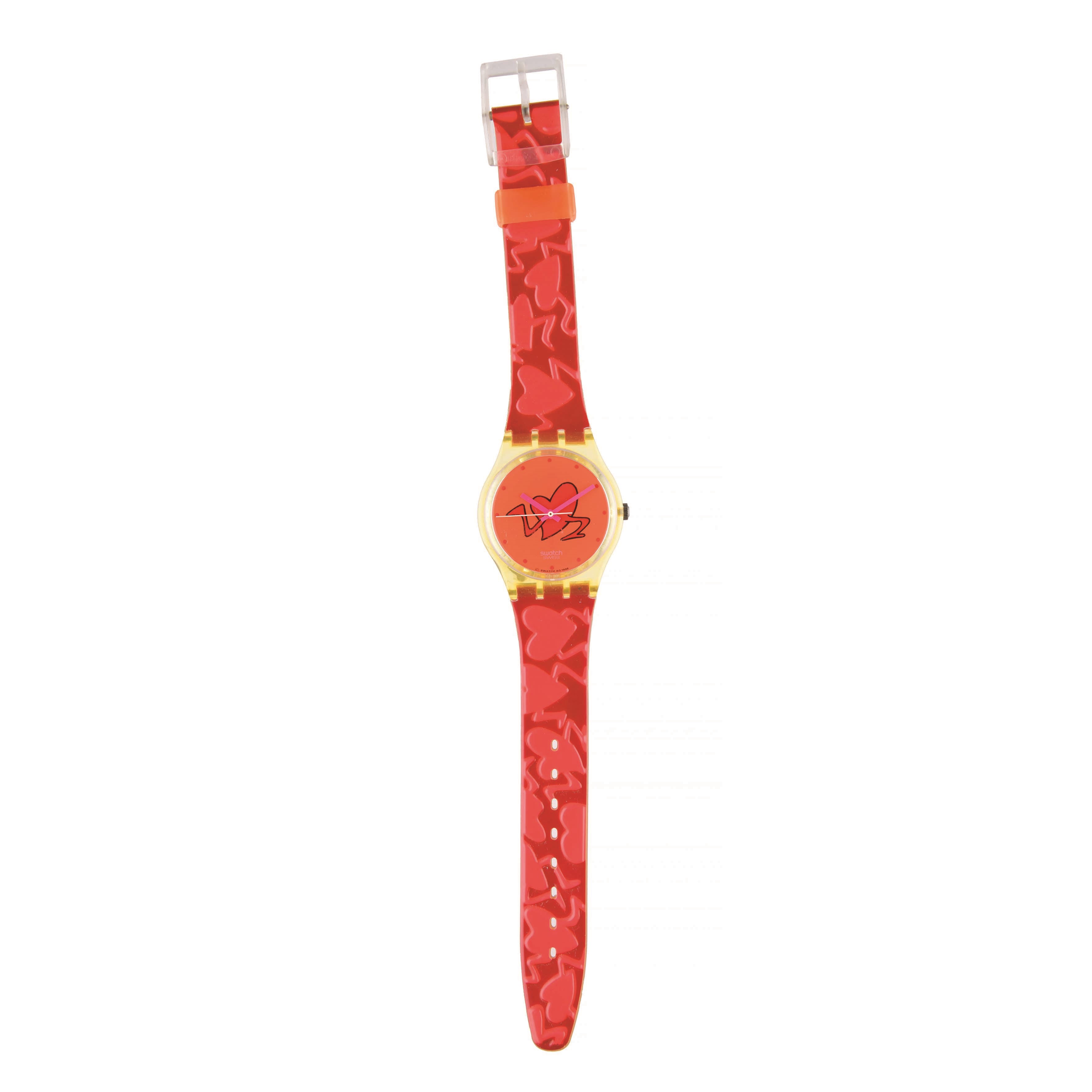 Orologio Swatch, Pounding Heart (GK237), meccanismo al quarzo, 1997