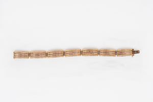  - 12k rose gold bracelet, 20th century