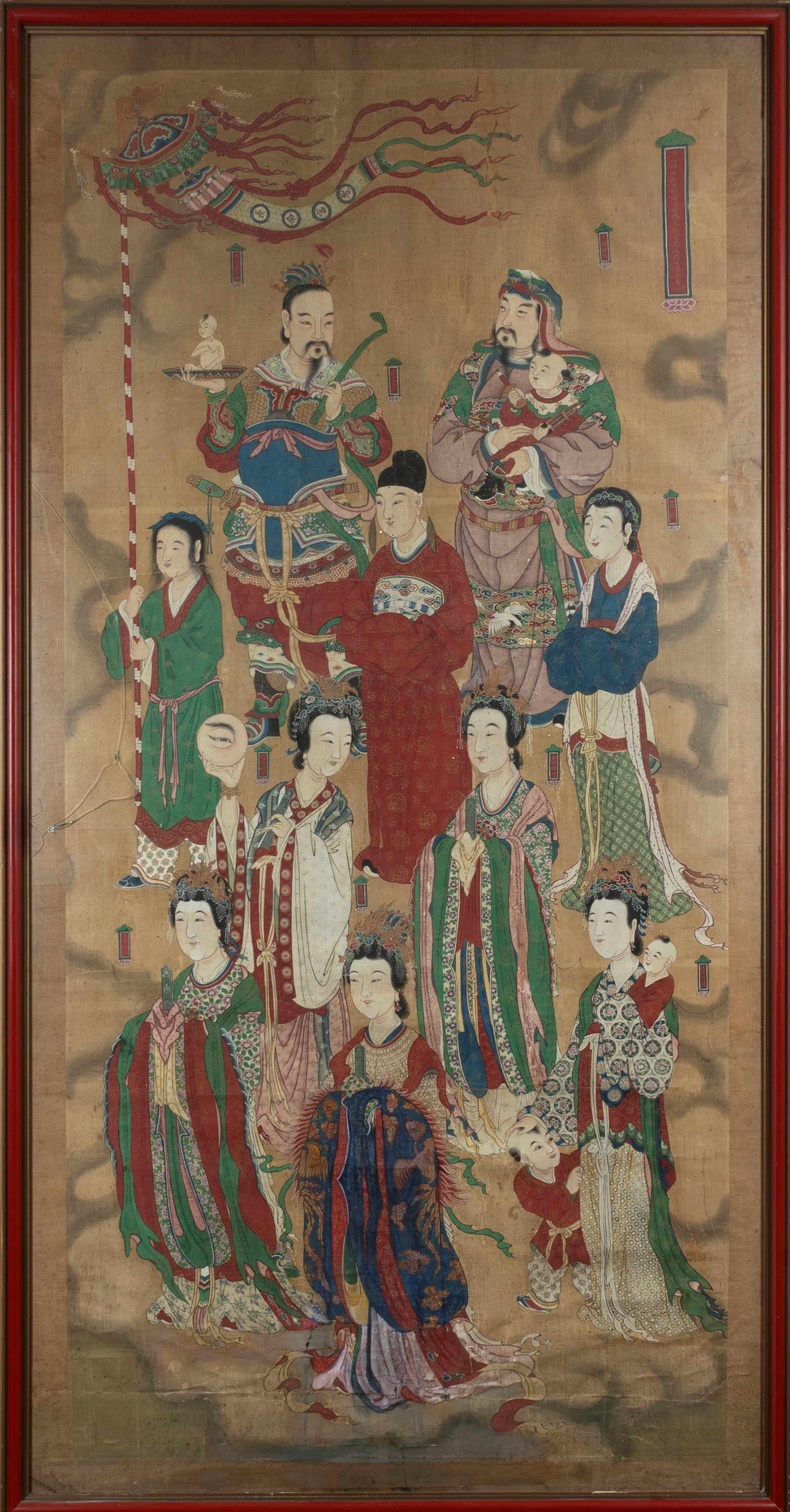 Due Importanti Dipinti su Seta, Cina Secoli XVIII - XIX