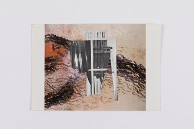 Collage su invito alla mostra 'Vasco Bendini', 4 febbraio