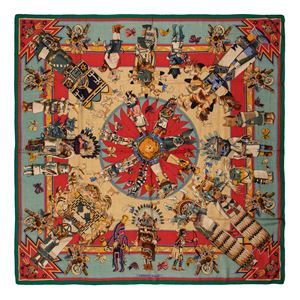 Grand foulard Kachinas
