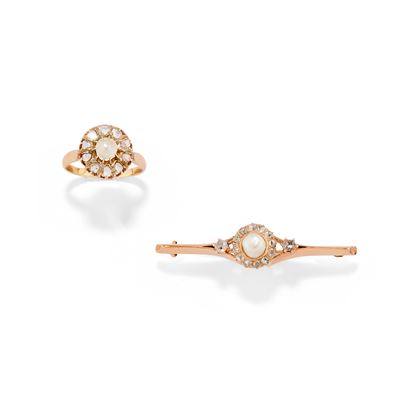 Anello e Spilla con Perle