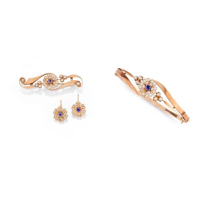 Demi Parure con Microperle