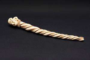Scuola europea, secolo XIX - ☼ Ivory jester's scepter