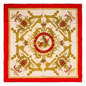 Deo Juvante Monaco silk twill scarf